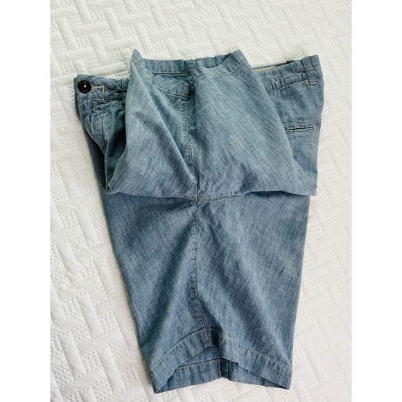 L.O.G.G. H&M Label Of Graded Goods 100%Cotton Mens Light Blue Chino Shorts US 33 - Picture 6 of 7
